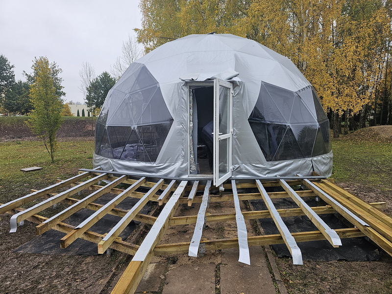50m2 Lauko Klasė Ø8m Kupolas | Kaišiadorių Vaclovo Giržado progimnazija