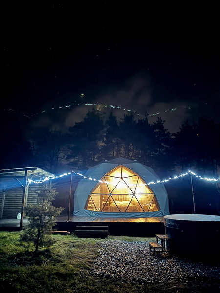35m² “Sętnowa” Poilsiavietė Ø6,7m Kupolai | Sitno, Lenkija