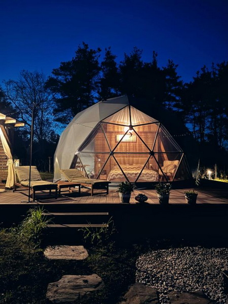 35m² “Sętnowa” Poilsiavietė Ø6,7m Kupolai | Sitno, Lenkija