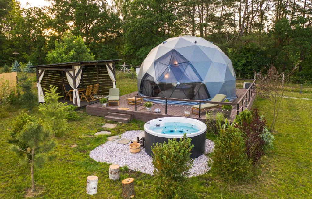 35m² “Sętnowa” Poilsiavietė Ø6,7m Kupolai | Sitno, Lenkija