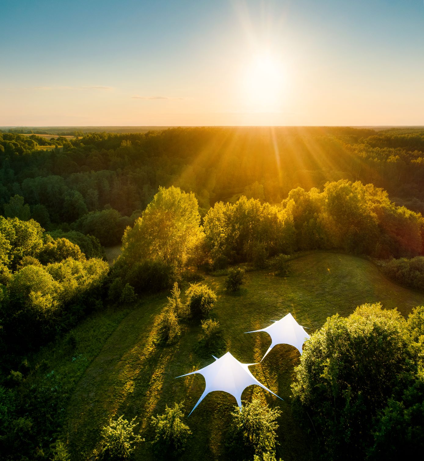 35m2 x4 Kupolai Žvaigždžių Slėnis Ø6,7m | Sližiai, Ukmergė