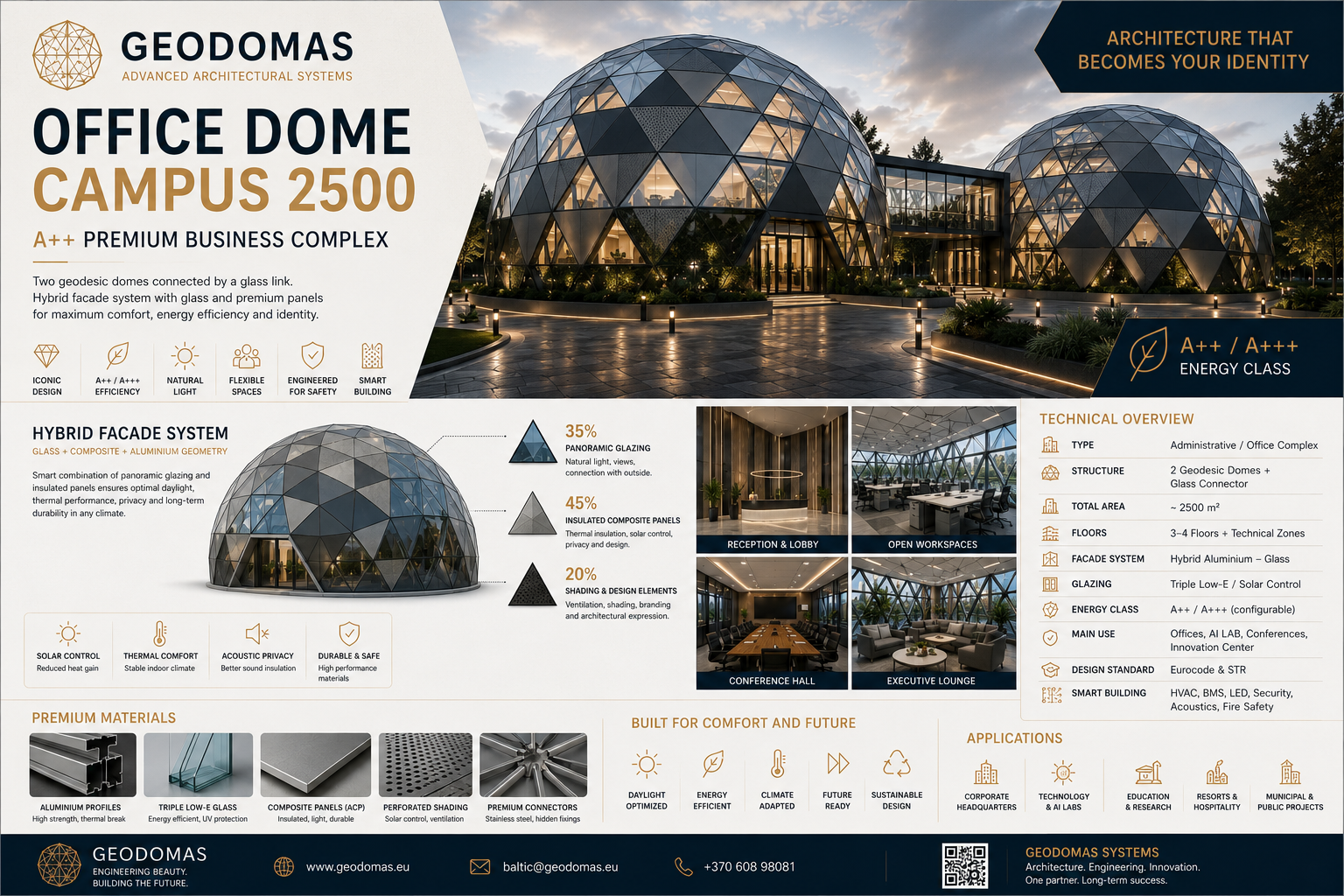 Ypatingi kupolai | konstrukcijos verslui bei geometrinių formų statiniai
